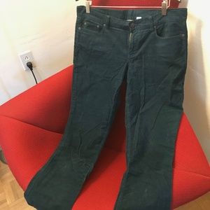 Jcrew chord pant teal